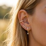 Copper Stud Earring Set Aurora Trio Earring Set