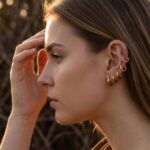 Copper Stud Earring Set Solistack Gradient Hoops