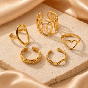 Stainless Steel Ring Set