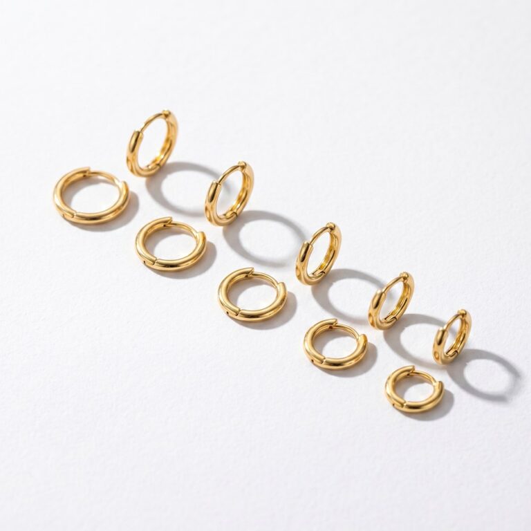 Copper Stud Earring Set Solistack Gradient Hoops
