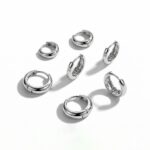 Copper Stud Earring Set Lumina Triple Hoop Earrings