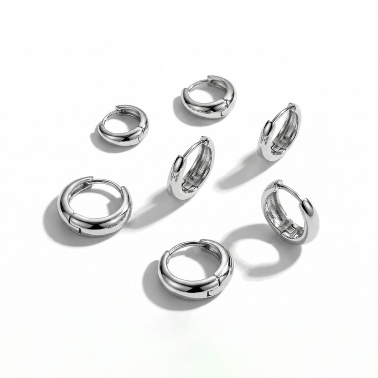 Copper Stud Earring Set Lumina Triple Hoop Earrings