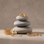 Stainless Steel Ring Set Faith & Starlight 5-Piece Gold-Plated Stainless Steel Ring Set