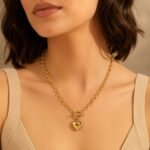 Stainless Steel Necklace Stainless Steel Heart Cross Teardrop Pendant Necklace