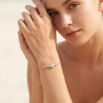 Copper Bracelet Lumina Three-Stone Slider Bracelet