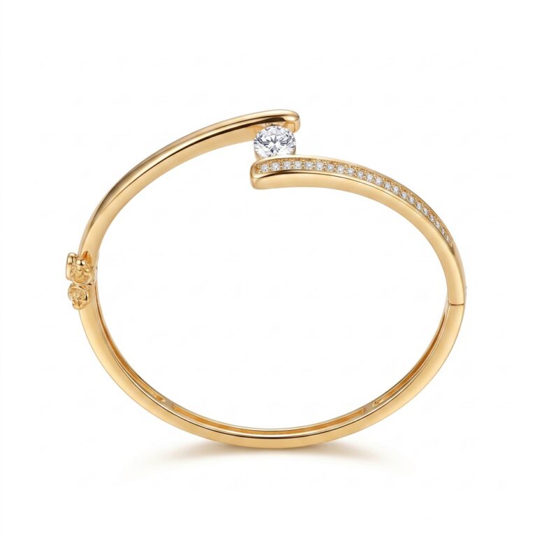 Copper Bracelet Lumina Cross Over Bangle