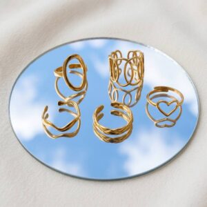 Stainless Steel Ring Set