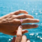 Copper Ring Blush Rose Engagement Ring