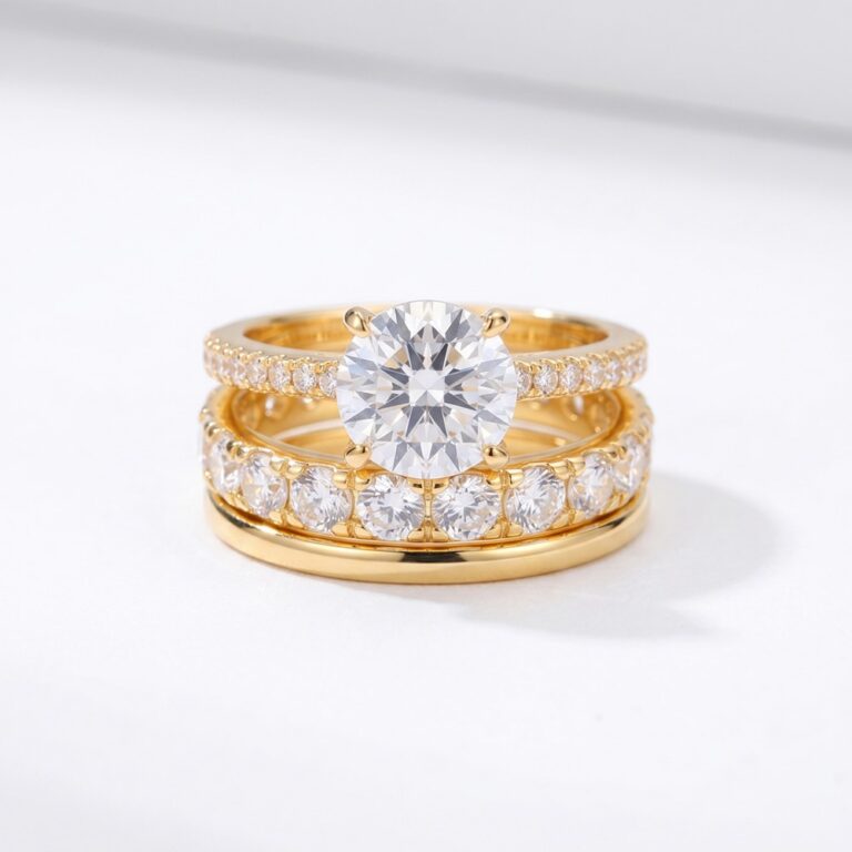 Copper Ring Lumina Trio Ring Set