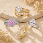 Brass Cubic Zirconia Solitaire Wedding Ring