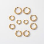 Copper Stud Earring Set Solistack Gradient Hoops